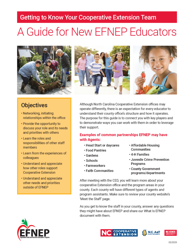 A guide for new EFNEP Educators