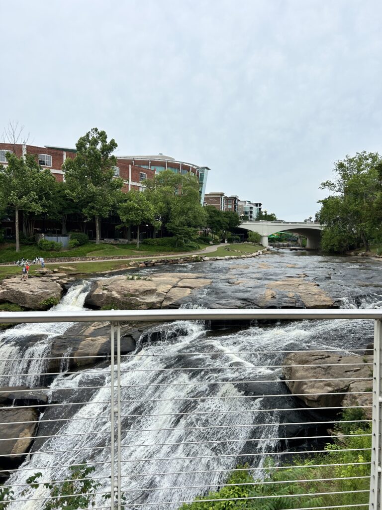 waterfall in Greenville, SC